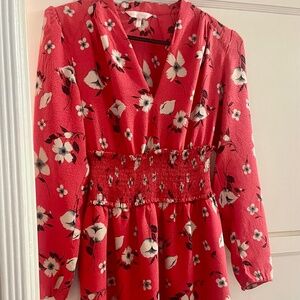 Rebecca Taylor Floral Red Dress